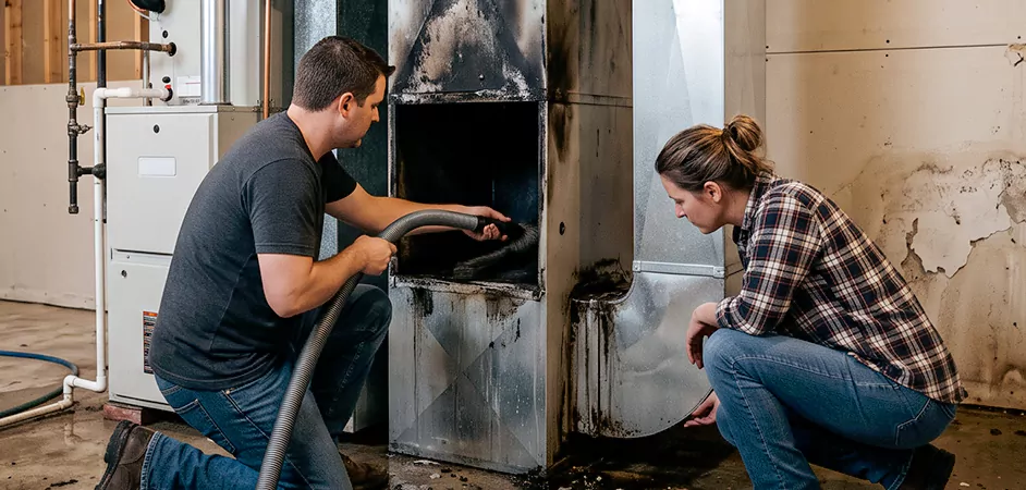 Fire and Flood Duct Restoration in Bowie, MD