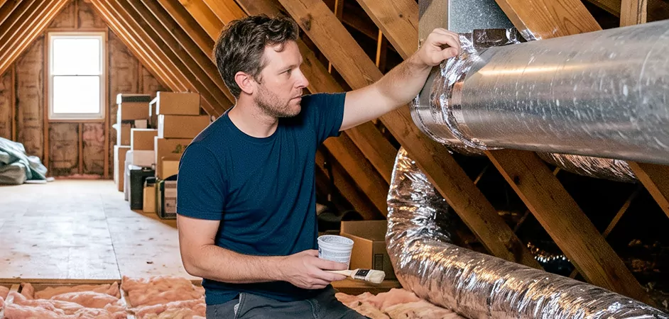 Duct Board Leak Repair in Bowie