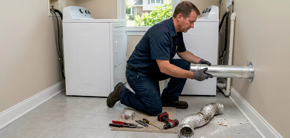Dryer Vent Replacement in Bowie