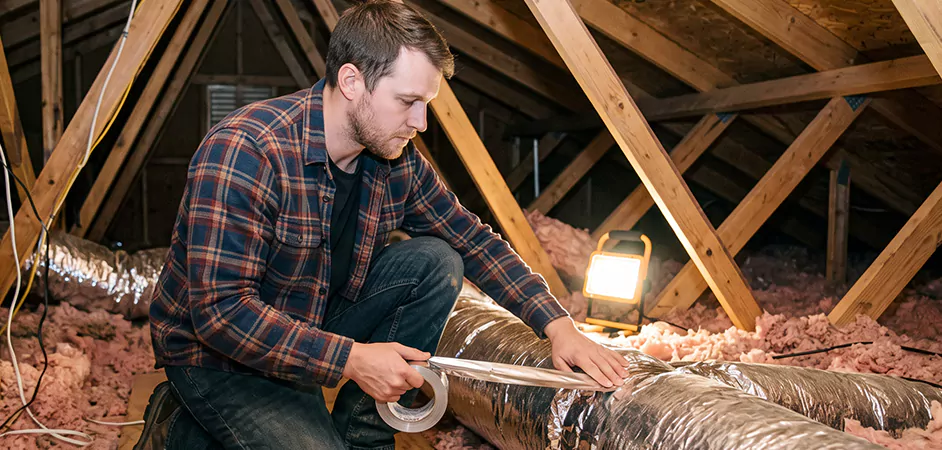 Attic Duct Sealing and Insulation in Bowie