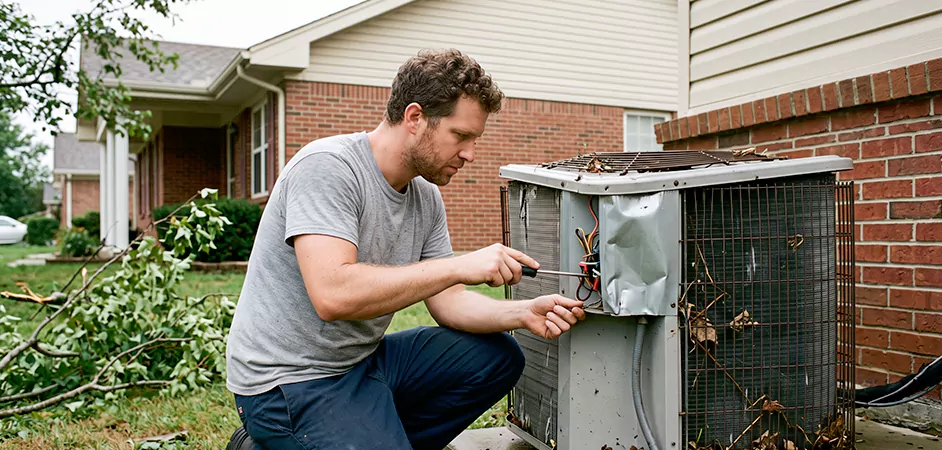 Storm Damage HVAC Restoration in Bowie