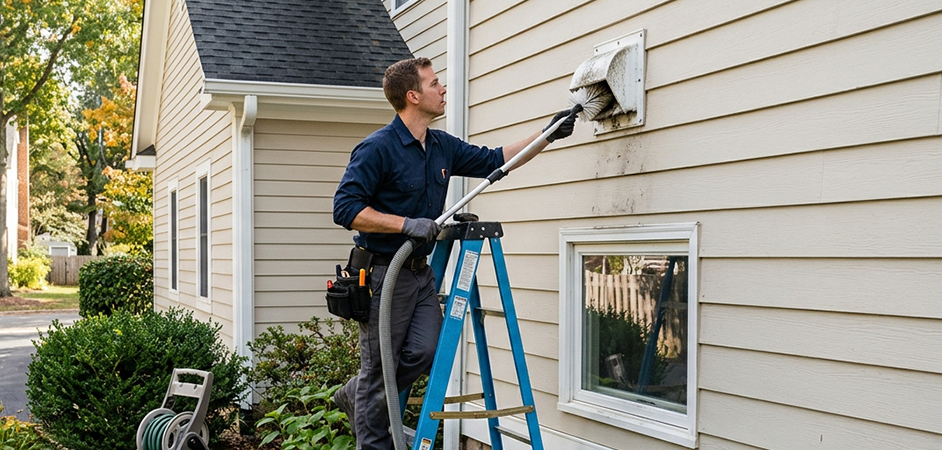 Exterior Vent Cap Cleaning in Bowie